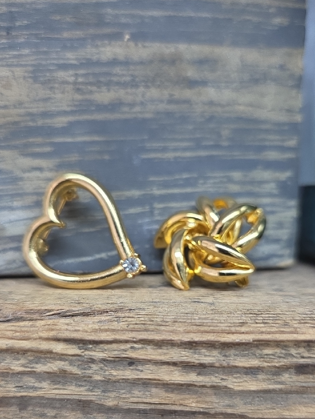 Gold Tone Brooch Bundle